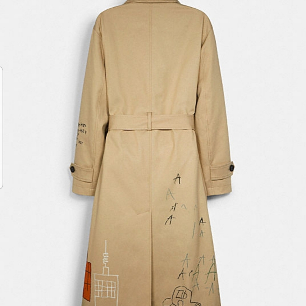 Coach X Jean Michel Basquiat Trench - Picture 4 of 5